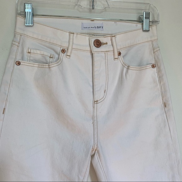 LOFT Mid-Rise Straight Leg Jeans - Picture 2 of 4